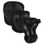 Zestaw ochraniaczy Kidwell TRIX - kolana + łokcie + nadgarstki - Black