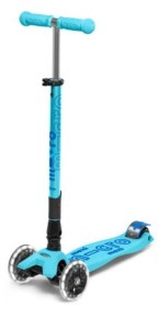 Hulajnoga MAXI Micro DELUXE - Foldable Bright Blue LED