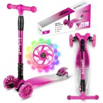 Hulajnoga trójkołowa Kidwell VENTO - PINK/SILVER - kółka LED