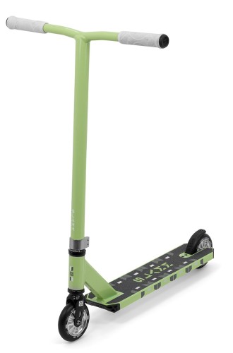 SL2150 Slamm Scooters Classic Pro Scooter Green Silver Front Main.jpg