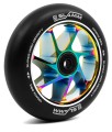 SL469 Slamm Scooters 100mm Team Wheel Black Neochrome Angle.jpg
